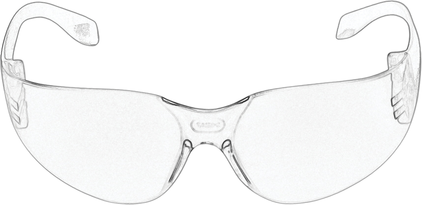 Frameless eyewear for 360-degree vision